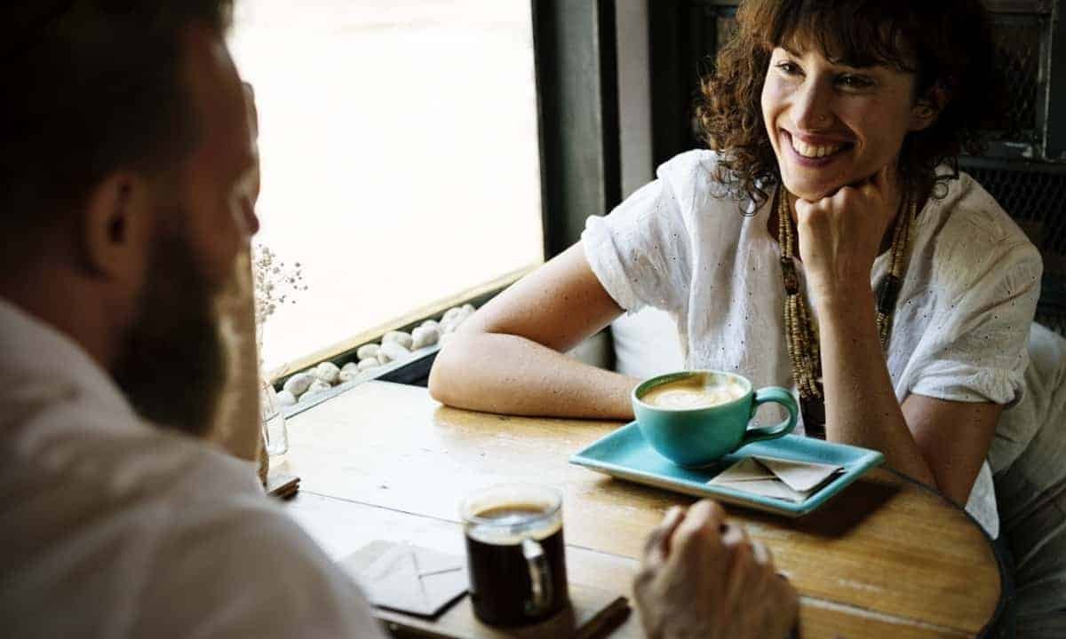 Man and Woman Conversing