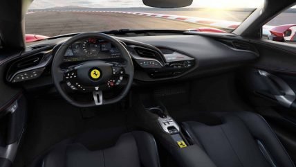 Ferrari SF90 Stradale hybrid supercar, interior