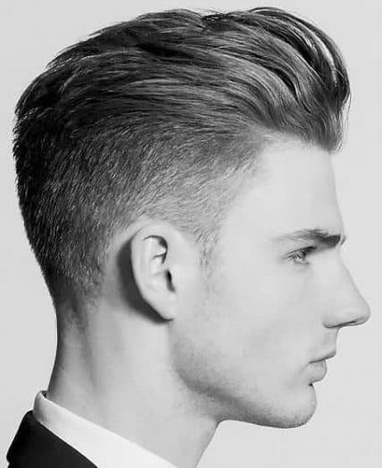 Short Haircuts For Men - Short Blowout With Tapered Sides